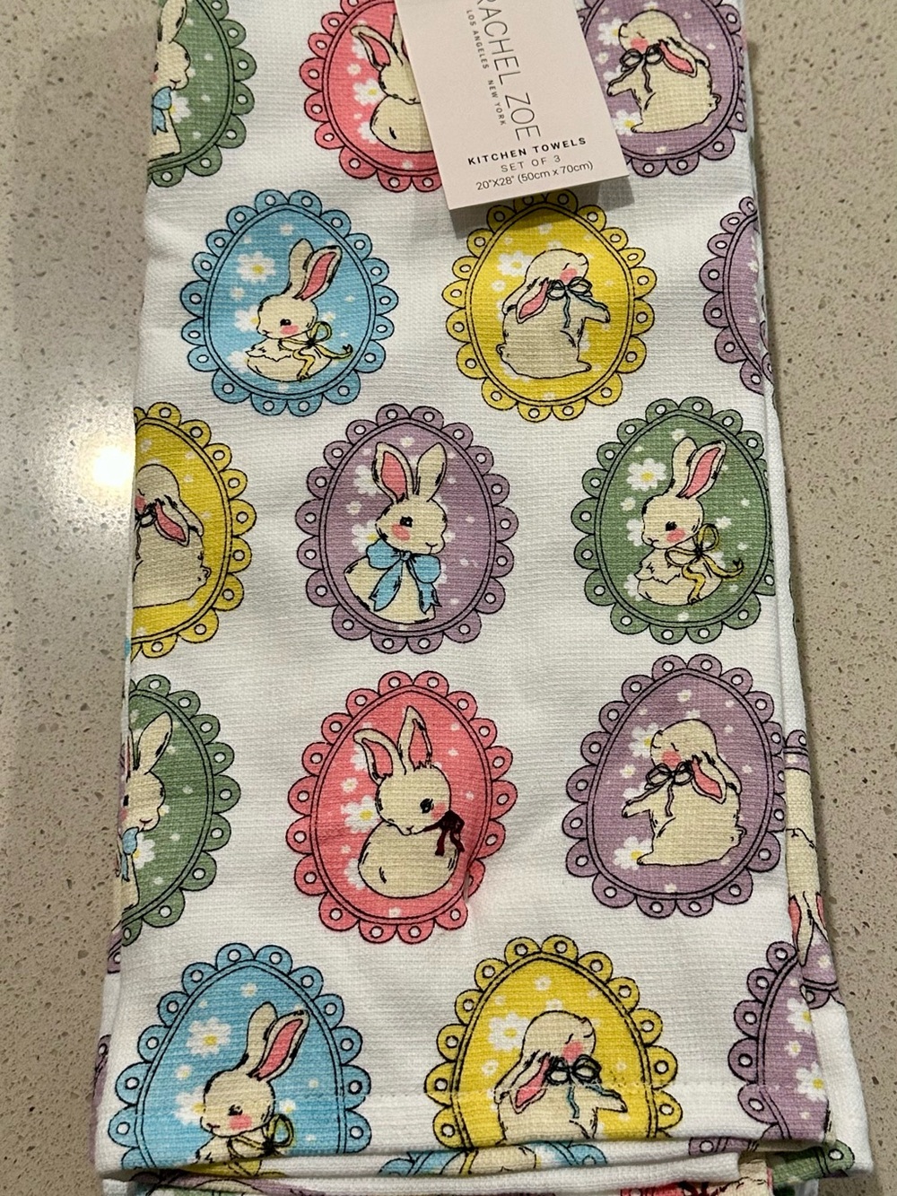 Set Of 3 Easter Kitchen Towels